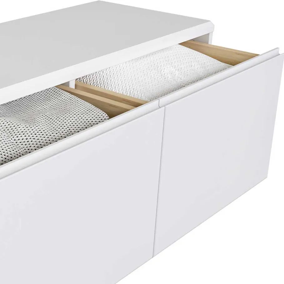 Best Moderne Garderobenmöbel aus Holz in Weiß - Oranias (dreiteilig) Garderoben