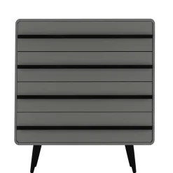 Best Moderne Kommode in Grau mit Schwarz - Pavias Kommoden