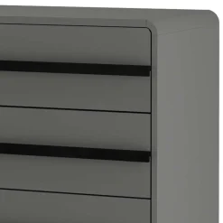 Best Moderne Kommode in Grau mit Schwarz - Pavias Kommoden