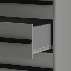 Best Moderne Kommode in Grau mit Schwarz - Pavias Kommoden