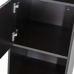 Sale Moderne Schrankwand in Schwarz - Niwidus (fünfteilig) Wohnwände