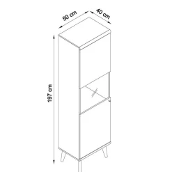 Discount Moderne Wohnmöbel Kombi in Weiß - Cablos (fünfteilig) Wohnwände