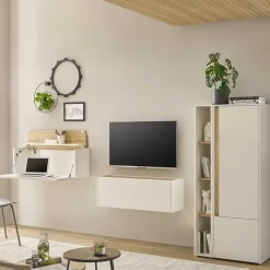 Online Moderne Wohnwand als Set - Nonessia (vierteilig) Wohnwände