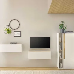 Online Moderne Wohnwand als Set - Nonessia (vierteilig) Wohnwände