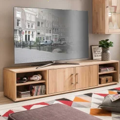 Hot Moderne Wohnwand aus Holz - Dulciana (vierteilig) Wohnwände