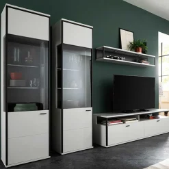 Hot Moderne Wohnwand-Möbel im Set - Loazin (vierteilig) Wohnwände