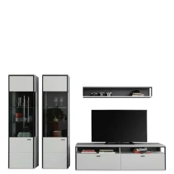 Hot Moderne Wohnwand-Möbel im Set - Loazin (vierteilig) Wohnwände