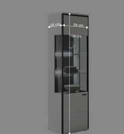 Hot Moderne Wohnwand-Möbel im Set - Loazin (vierteilig) Wohnwände