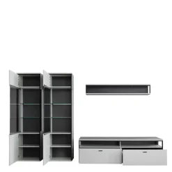 Hot Moderne Wohnwand-Möbel im Set - Loazin (vierteilig) Wohnwände