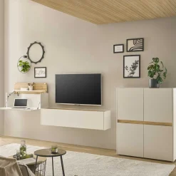 Hot Moderne Wohnzimmereinrichtung Schrank Set - Nonessia (dreiteilig) Wohnwände