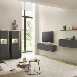 New Moderne Wohnzimmermöbel Set - Ahilav (fĂŒnfteilig) WohnwĂ€nde