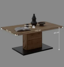 Online Moderner Couchtisch in Wildeiche und Anthrazit - Drinidad Tische