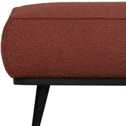 Sale Moderner Stoffhocker Boucle in Rotbraun - Anizia Hocker