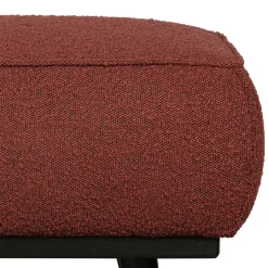 Sale Moderner Stoffhocker Boucle in Rotbraun - Anizia Hocker