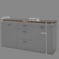Sale Modernes Sideboard mit LED Beleuchtung - Nusenia Sideboards