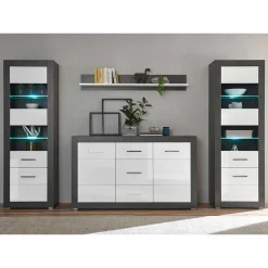 Clearance Modernes Wohnmöbel Set zweifarbig - Istensa (vierteilig) Wohnwände