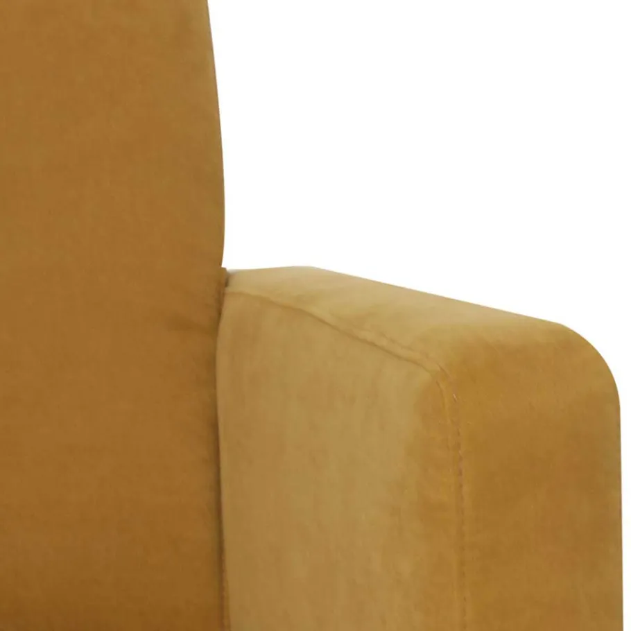 Best Modern-kantiger Sessel in Gelb und Buche - Crasting Sessel