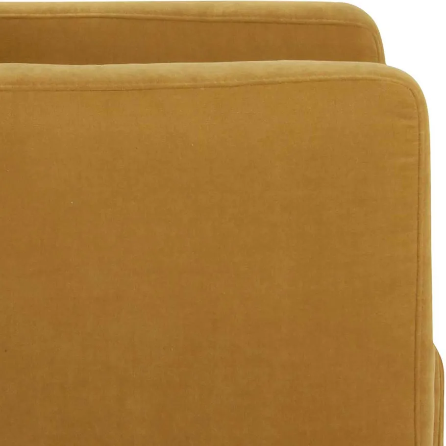 Best Modern-kantiger Sessel in Gelb und Buche - Crasting Sessel