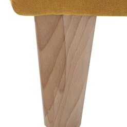 Best Modern-kantiger Sessel in Gelb und Buche - Crasting Sessel