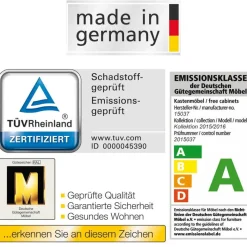 Sale Nachtkommode Forcelan in Eiche Sägerau Weiß Kommoden