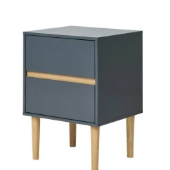 Best Nachtkommode in Dunkelgrau - Jayant Kommoden