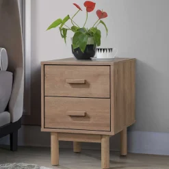 Outlet Nachtkommode in Holzoptik Eiche - Benns Kommoden