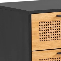 Outlet Nachtkommode in Natur und Schwarz - Around Kommoden