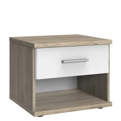 Outlet Nachtkommode mit Schublade und Fach - Abrud Kommoden