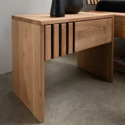 Best Nachtkonsole mit Schublade aus Wildeiche - Manarola Kommoden