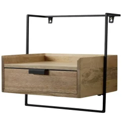 Outlet Nachtkonsole zum Aufhängen aus Mangoholz - Hanniba Kommoden