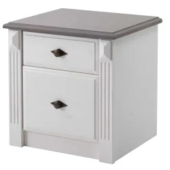 Best Nachtschränkchen Caneon in Grau Weiß Kommoden