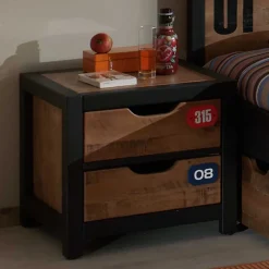 Outlet Nachttisch Krefos für Jugendzimmer Kommoden