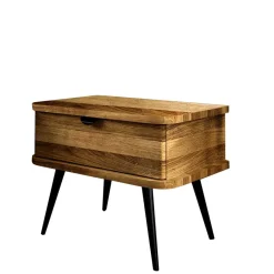 Best Nachttisch mit Schublade aus Wildeiche - Casarius Kommoden