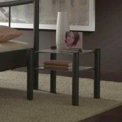 Best Nachttisch Virginia in Dunkelgrau Kommoden