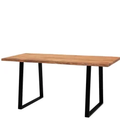 Best Naturkanten-Tisch mit Trapezbeinen - Captain Tische