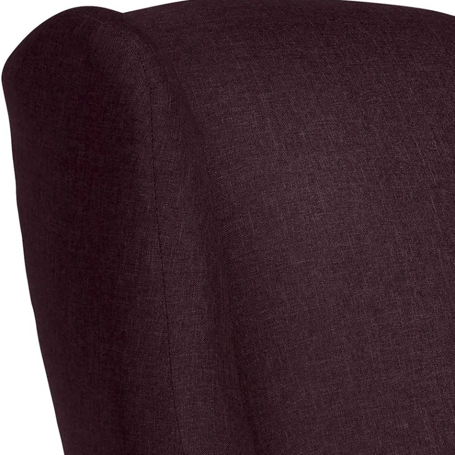 Best Ohrenbackensessel in Bordeauxrot - Sanjuas Sessel