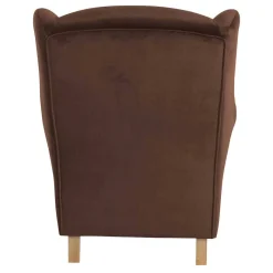 Best Ohrenbackensessel in Braun und Buche Natur - Revelinda Sessel