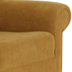 Best Ohrenbackensessel in Gelb Velours - Acigne Sessel