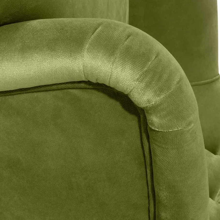 Best Ohren-Polstersessel in Oliv Grün - Borgetto Sessel