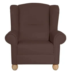 Best Ohrensessel in Braun Kunstlederbezug - Zanoava Sessel