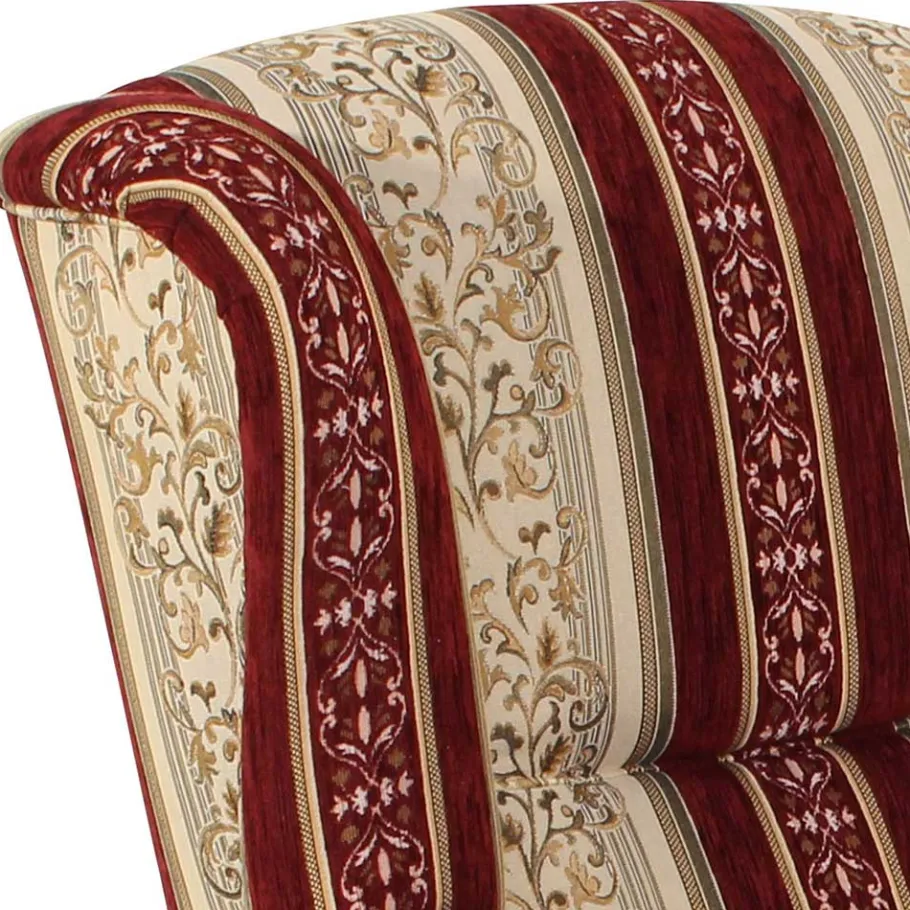 Best Ohrensessel mit Streifen und Ornamenten - Basento Sessel