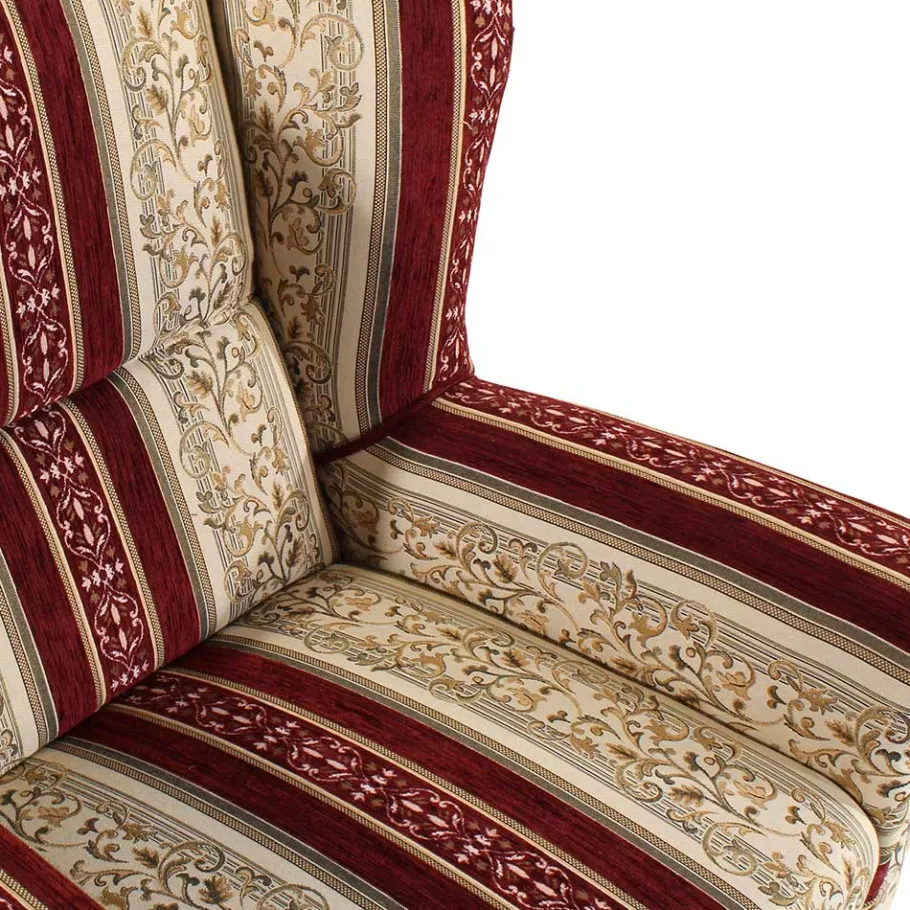 Best Ohrensessel mit Streifen und Ornamenten - Basento Sessel