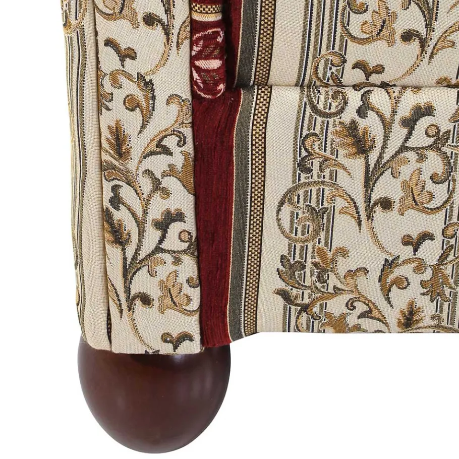 Best Ohrensessel mit Streifen und Ornamenten - Basento Sessel