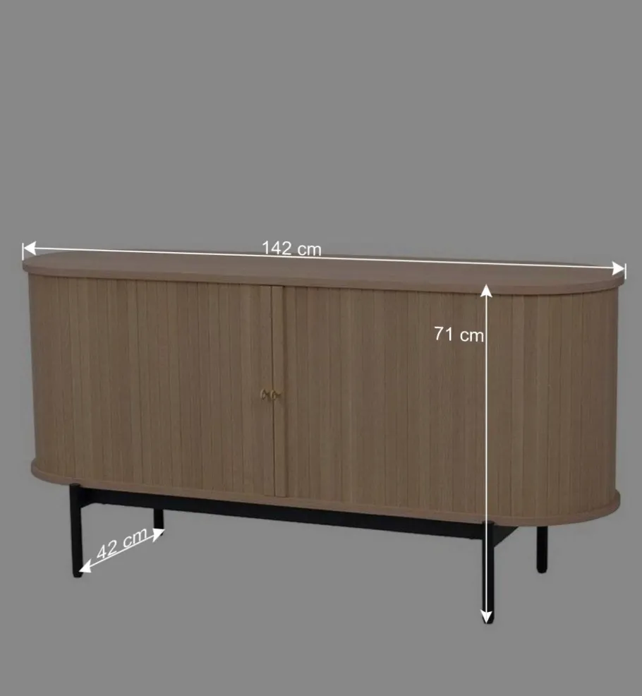 Ovale Kommode im Skandi Design - Troyes Sideboards