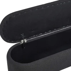 Sale Ovale Truhenbank in Anthrazit Boucle - Comoto Sitzbank