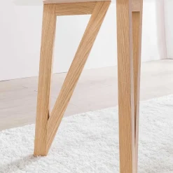 Outlet Ovaler Designtisch in Weiß & Eichefarben - Calypso Tische