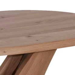 New Ovaler Wohnzimmertisch aus Wildeiche Bianco - Gibradoa Tische