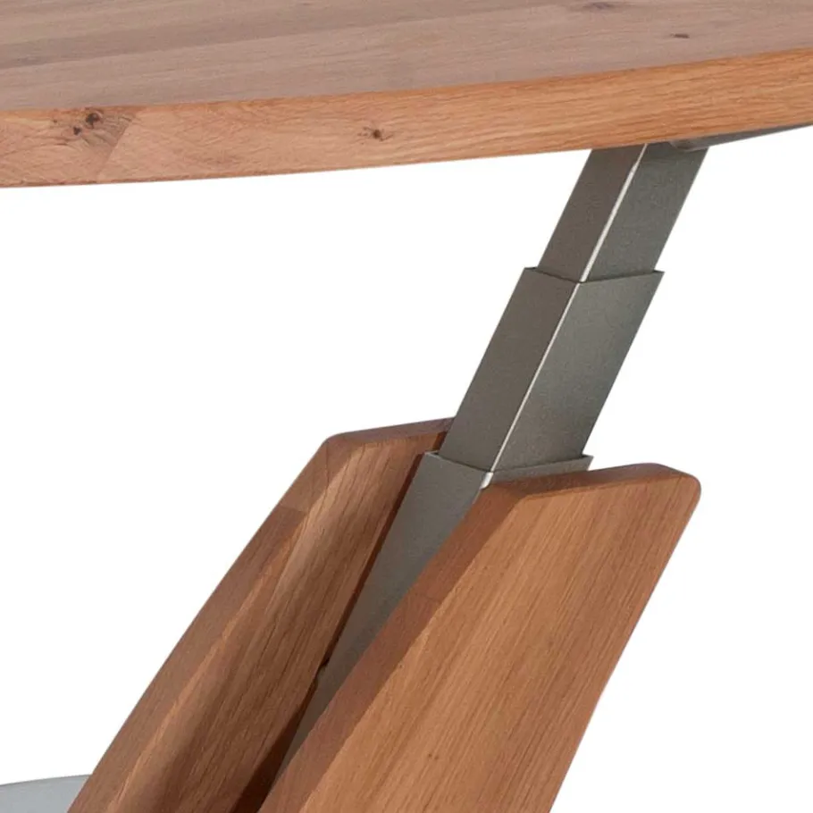 New Ovaler Wohnzimmertisch aus Wildeiche Bianco - Gibradoa Tische