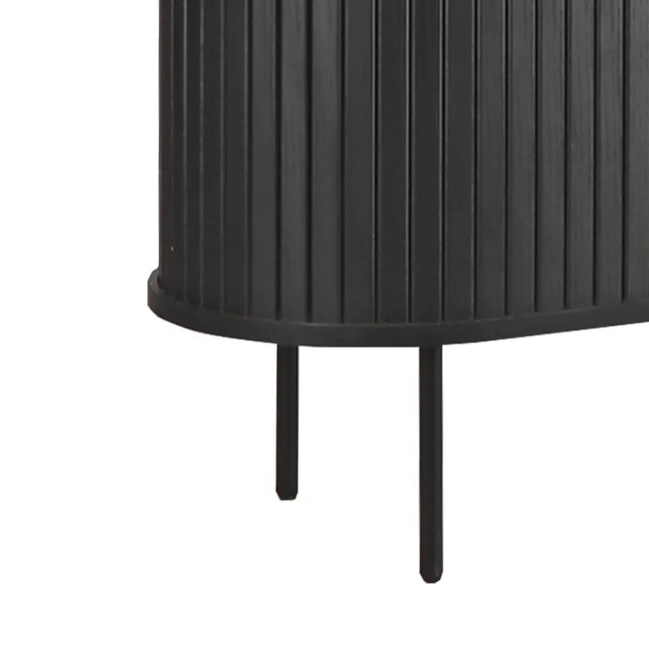 Best Ovales Schiebetüren-Highboard im Retro Design - Lurymav Highboards