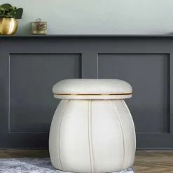 Sale Pilz Design Hocker in Cremeweiß - Caio Hocker